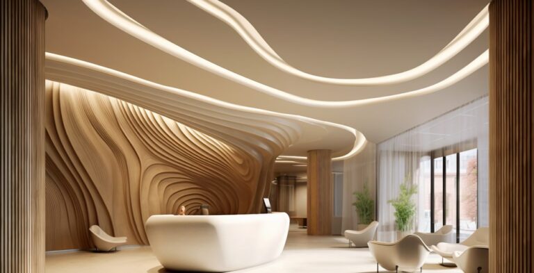 foto de um teto rebaixado com gesso em contagem